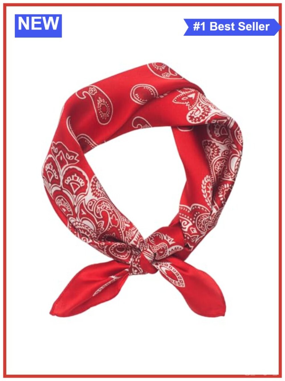100% Mulberry Silk Scarf 21" Square Neckerchief